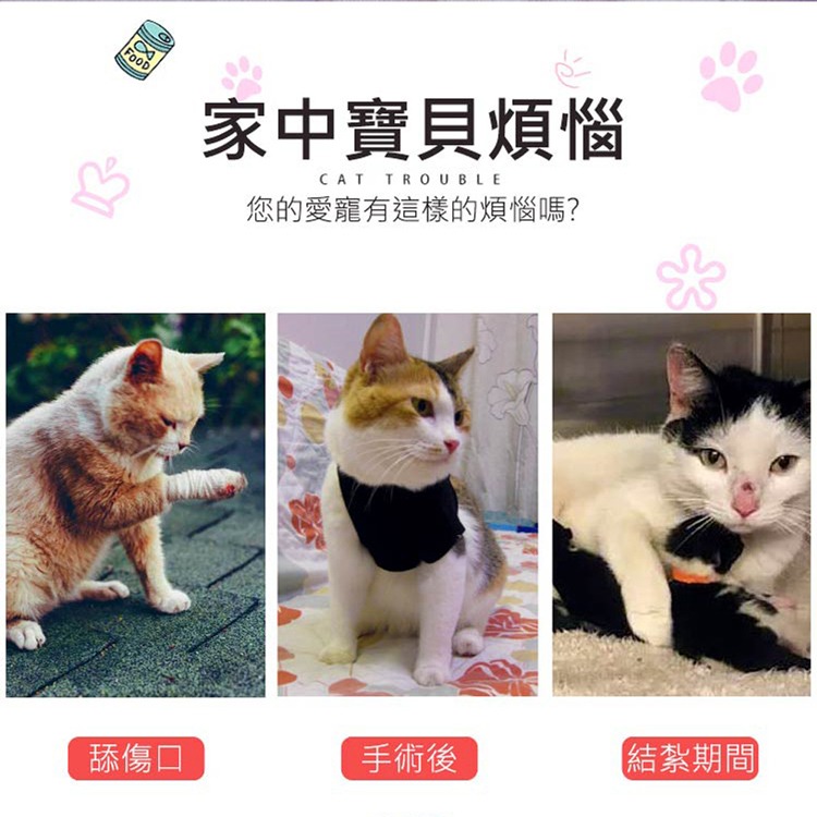 【VENCEDOR】 雙面圖款 猫咪 / 狗狗 防舔防咬 / 脖套頭套 / 伊莉莎白圈 / 寵物項圈-細節圖4