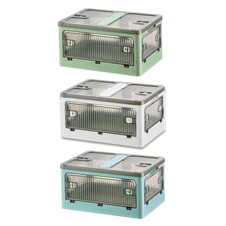 【VENCEDOR】五門儲物折疊收納箱 / 超大容量 折疊收納箱 摺疊收納箱 衣物收納箱 側開 收納箱-細節圖2