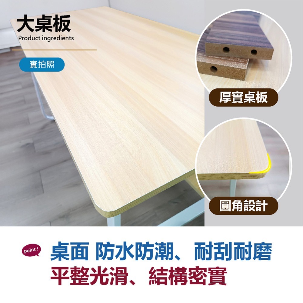 【VENCEDOR】120cm U型書櫃桌 (桌下書架/加厚板材) DIY組裝 桌子 電腦桌 辦公桌 書桌 工作桌-細節圖8