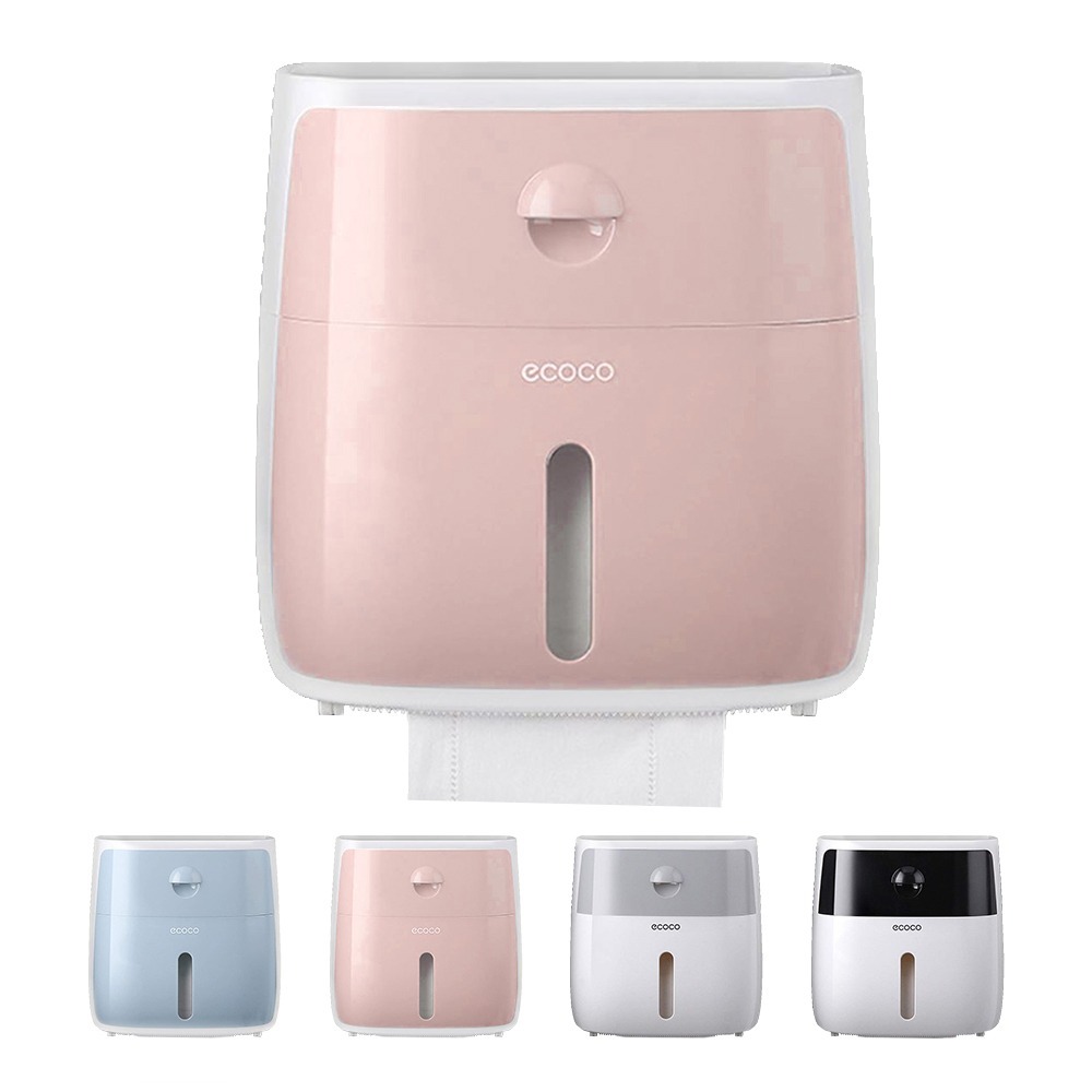 【VENCEDOR】 免打孔無痕壁掛紙巾盒 / 面紙盒 衛生紙盒 多功能收納盒 浴室收納 衛生紙收納-細節圖2