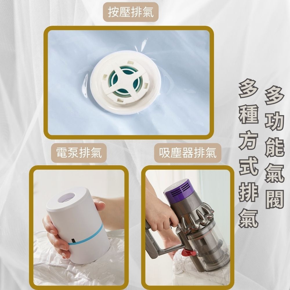 【VENCEDOR】真空立體壓縮袋*2入 / 衣物收納 排氣 真空壓縮袋 防潮防塵袋 棉被家用收納袋-細節圖7