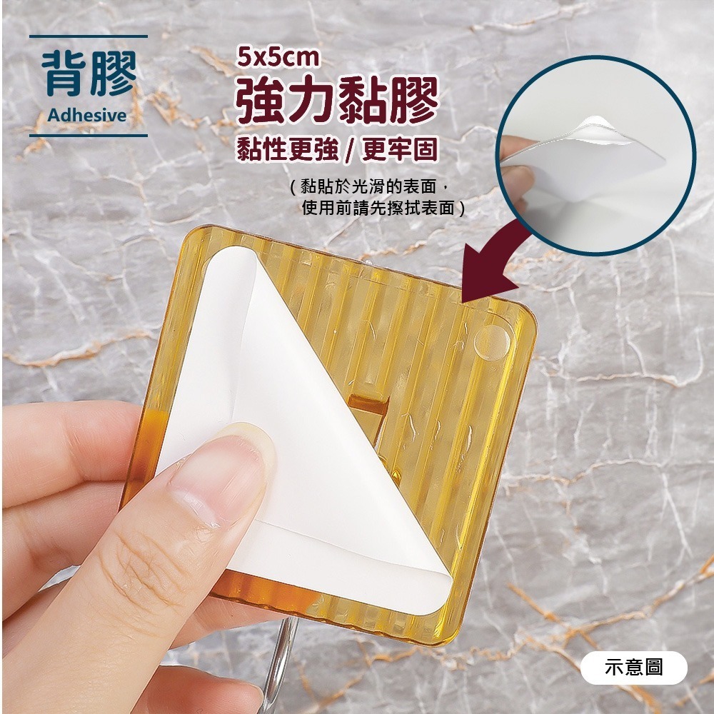 【VENCEDOR】掛勾 無痕 浴室 廚房 加厚黏貼掛勾*4入 / 掛勾 廚房掛勾 鑰匙掛勾 毛巾掛勾-細節圖9