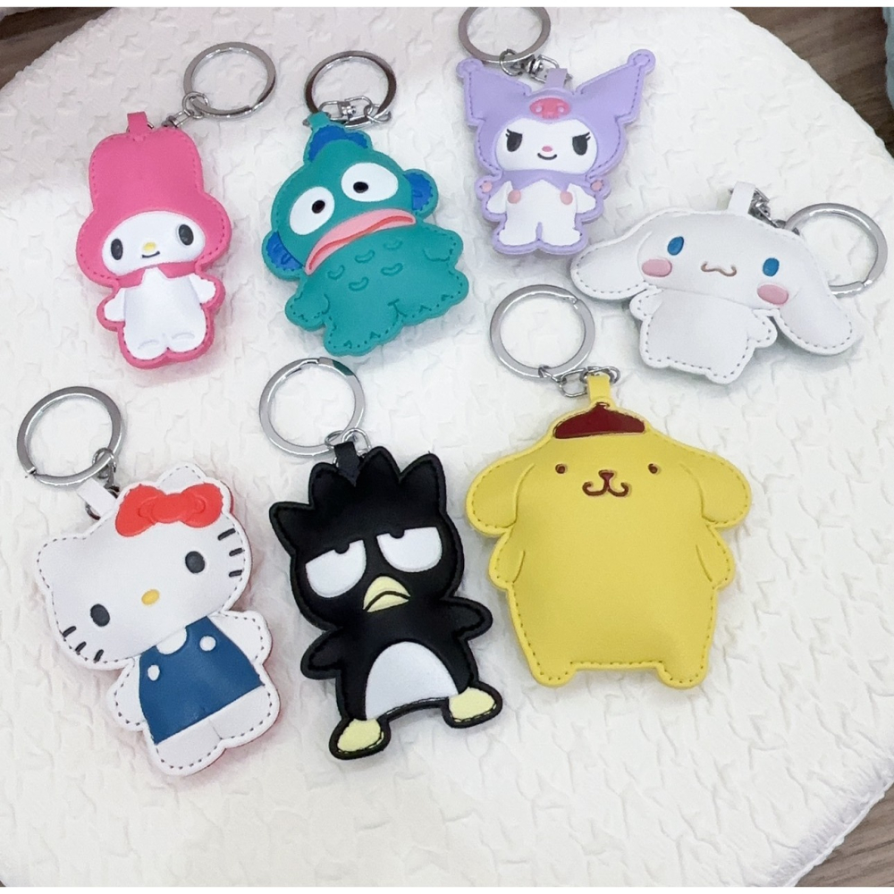 正版授權｜三麗鷗皮質鑰匙圈-細節圖2