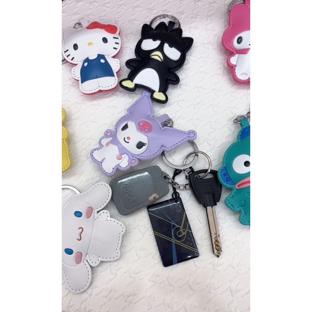 正版授權｜三麗鷗皮質鑰匙圈-細節圖3