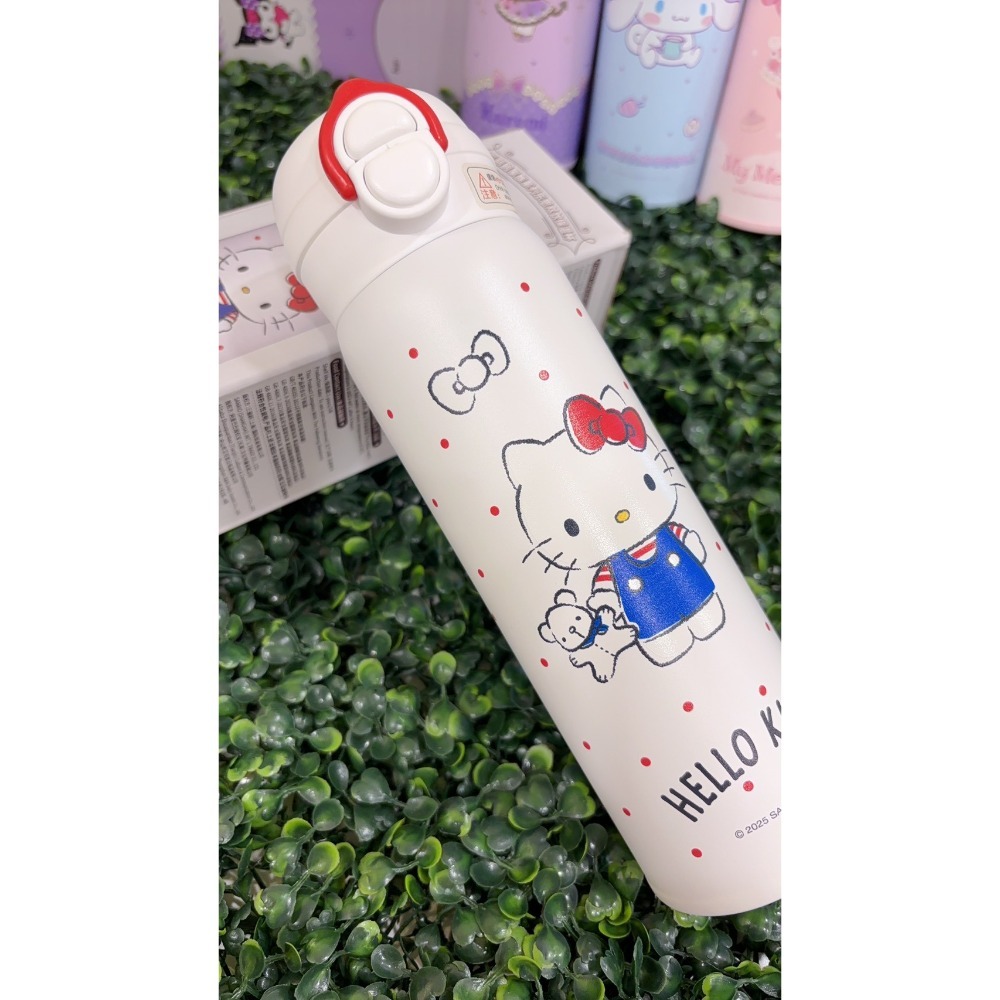 【正版Sanrio】三麗鷗雙飲保溫杯 500ml｜316不鏽鋼 彈蓋防誤按 大人小孩適用-規格圖2