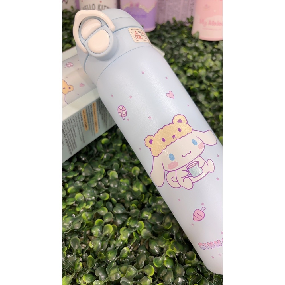 【正版Sanrio】三麗鷗雙飲保溫杯 500ml｜316不鏽鋼 彈蓋防誤按 大人小孩適用-規格圖2