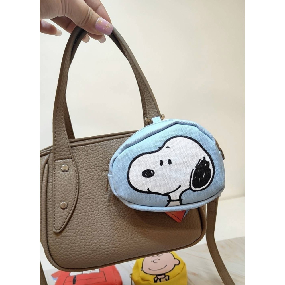 史努比 Snoopy 可愛造型零錢包｜輕巧好攜帶｜防潑水｜鑰匙圈收納包-細節圖6