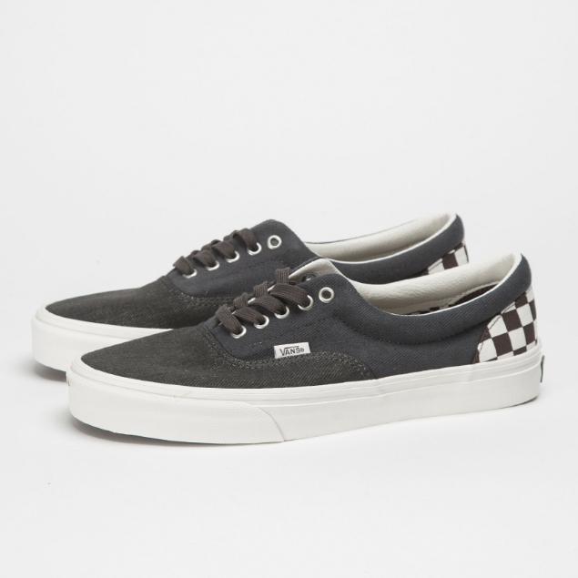 [unclev1966] Vans AUTHENTIC VAINL ARCHIVE 單寧 水洗黑 棋盤格 聯名款 滑板鞋-細節圖2