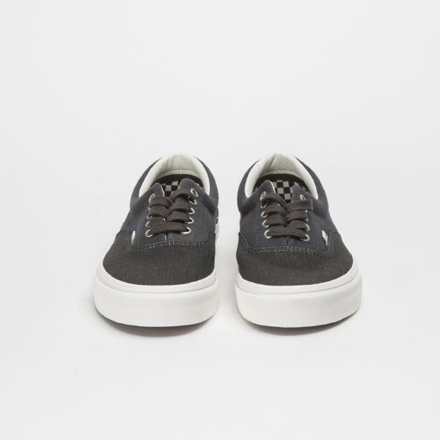 [unclev1966] Vans AUTHENTIC VAINL ARCHIVE 單寧 水洗黑 棋盤格 聯名款 滑板鞋-細節圖3