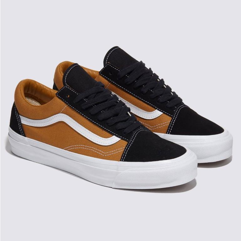 [unclev1966] 代購 Vans Premium Old Skool 橘黑 拼接 百搭 24SS 百搭 滑板鞋-細節圖2