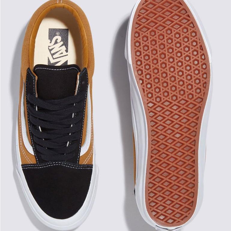 [unclev1966] 代購 Vans Premium Old Skool 橘黑 拼接 百搭 24SS 百搭 滑板鞋-細節圖3