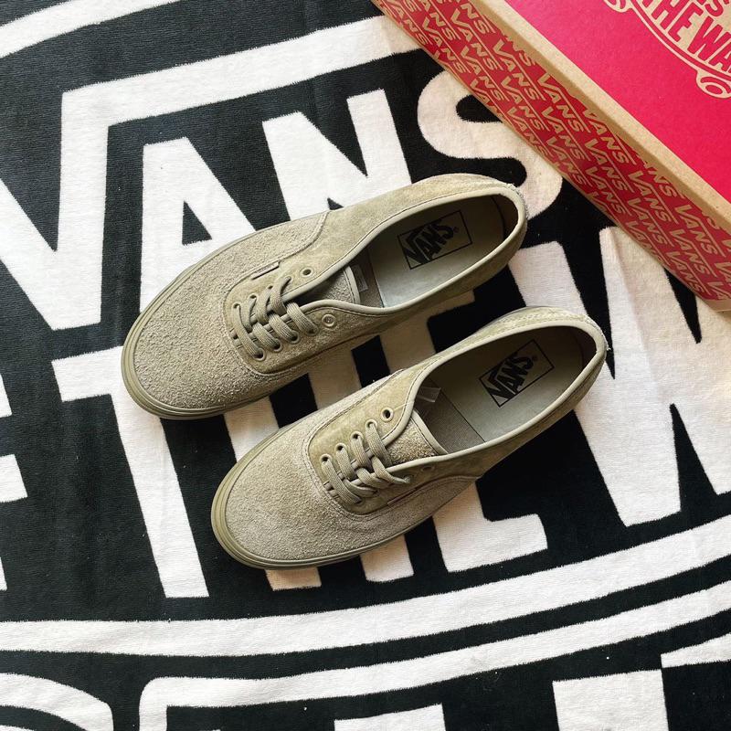 [unclev1966] 代購 Vans Classic Authentic 麂皮 橄欖綠 工裝 軍裝 滑板鞋-細節圖2
