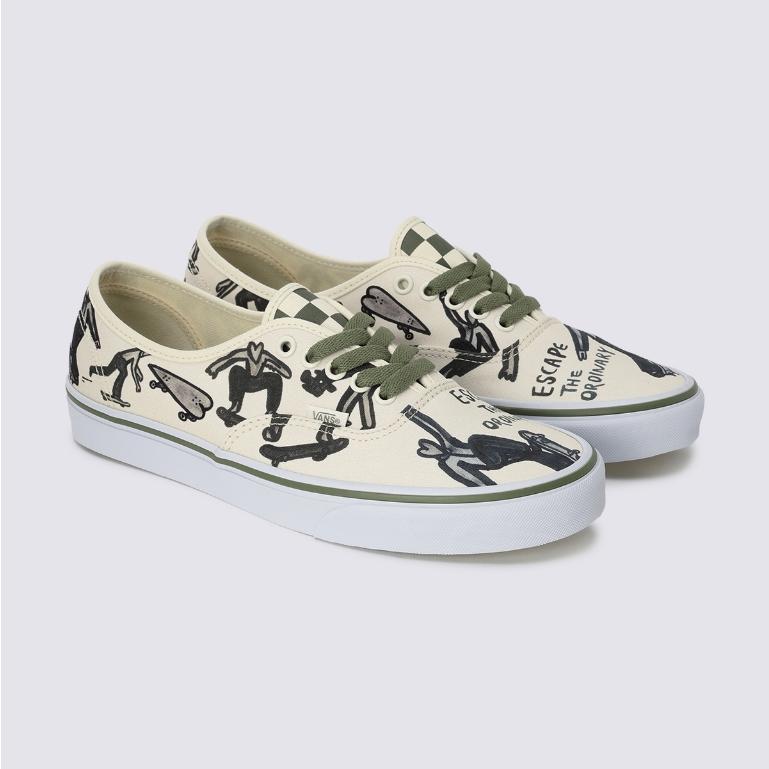 [unclev1966] Vans Authentic rarebirth Bolin 塗鴉 滑板 聯名 果凍底 滑板鞋-細節圖2