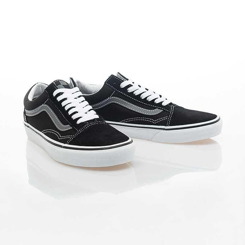 [unclev1966] Vans Classic Old Skool 麂皮 黑色 棋盤格 灰線 百搭 滑板鞋-細節圖2