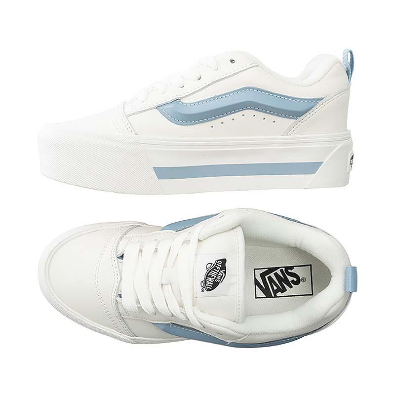 [unclev1966] Vans Classic Knu Skool 白色 寶寶藍 水藍 厚底 增高 女孩限定-細節圖3