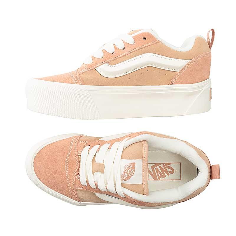 [unclev1966] Vans Knu Skool 粉色 櫻花粉 春夏 增高 厚底 滑板 麵包鞋 女孩限定-細節圖3