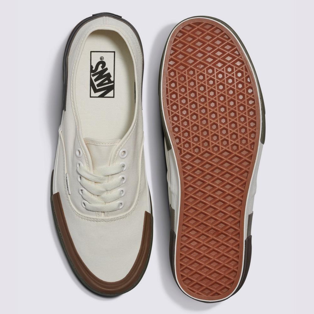[unclev1966] Vans Authentic Rearrange 米色 墨綠 拼接 解構 日系 工裝 滑板鞋-細節圖2