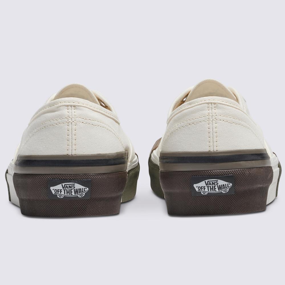 [unclev1966] Vans Authentic Rearrange 米色 墨綠 拼接 解構 日系 工裝 滑板鞋-細節圖3
