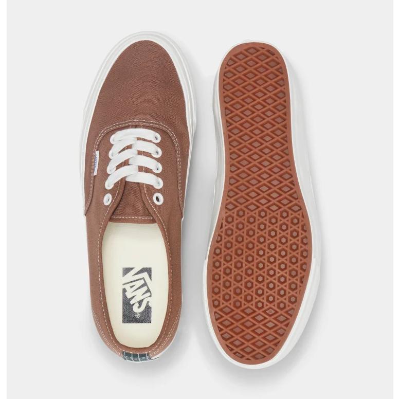 [unclev1966] Vans Premium Authentic 44 豆棕 褐色 拼接 帆布 百搭 滑板鞋-細節圖3