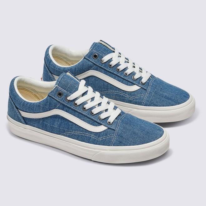 [unclev1966] Vans Classic Old Skool 牛仔布 淺藍 水洗風 簡約 百搭 滑板鞋 男女款-細節圖2