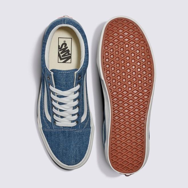 [unclev1966] Vans Classic Old Skool 牛仔布 淺藍 水洗風 簡約 百搭 滑板鞋 男女款-細節圖3