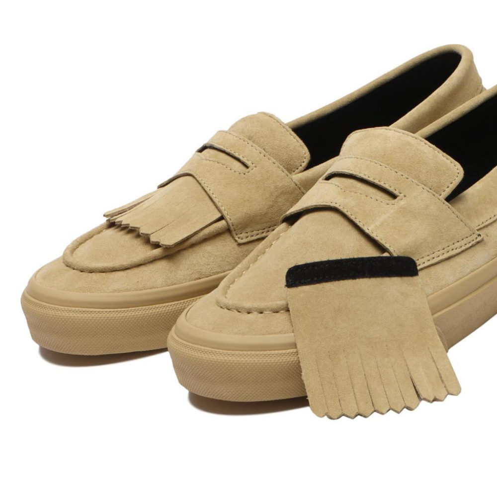 [unclev1966] 代購 Vans Loafer Japan 卡其 麂皮 滑板 百搭 樂福鞋-細節圖5