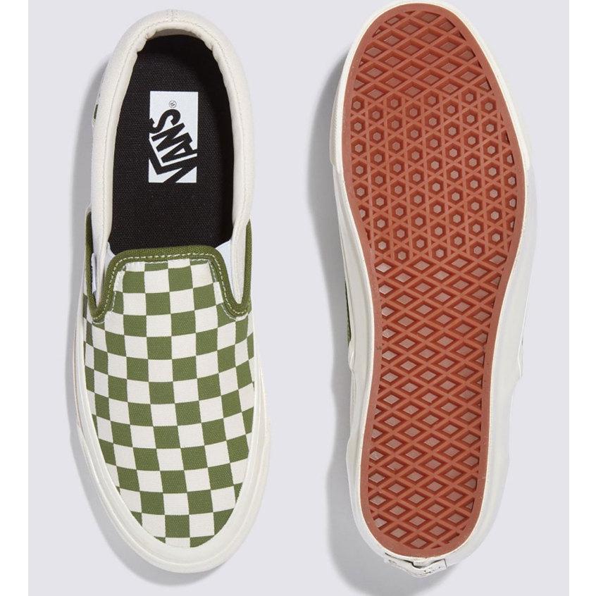 [unclev1966] Vans Premium Slip-on 草綠 淺綠 棋盤格 春夏 懶人鞋 滑板鞋-細節圖3