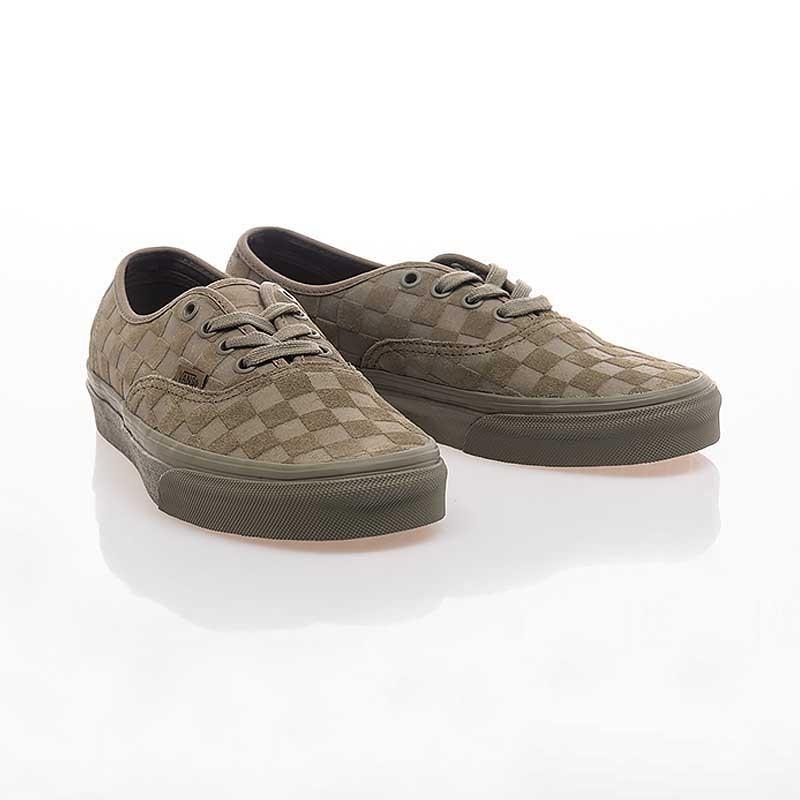 [unclev1966] Vans Classic Authentic 墨綠色 棋盤格 軍工裝 日風 滑板鞋-細節圖2