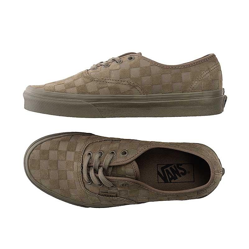 [unclev1966] Vans Classic Authentic 墨綠色 棋盤格 軍工裝 日風 滑板鞋-細節圖4