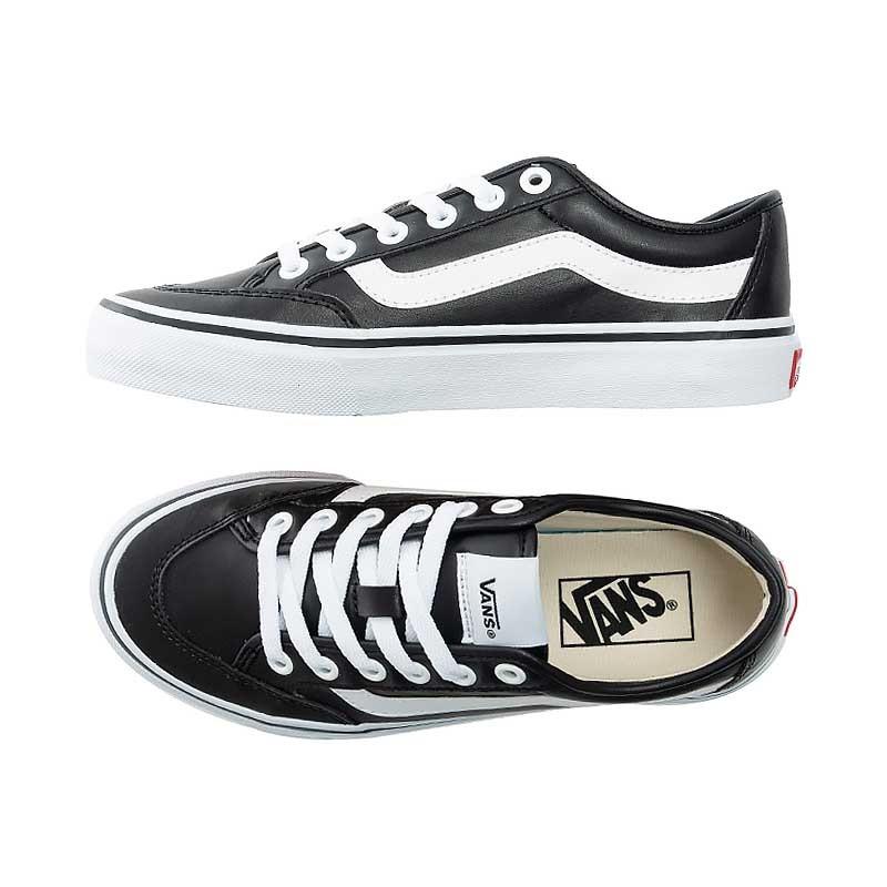 [unclev1966] Vans Stance Japan 日線 皮革 黑色 白線 簡約 休閒 百搭 滑板鞋-細節圖3