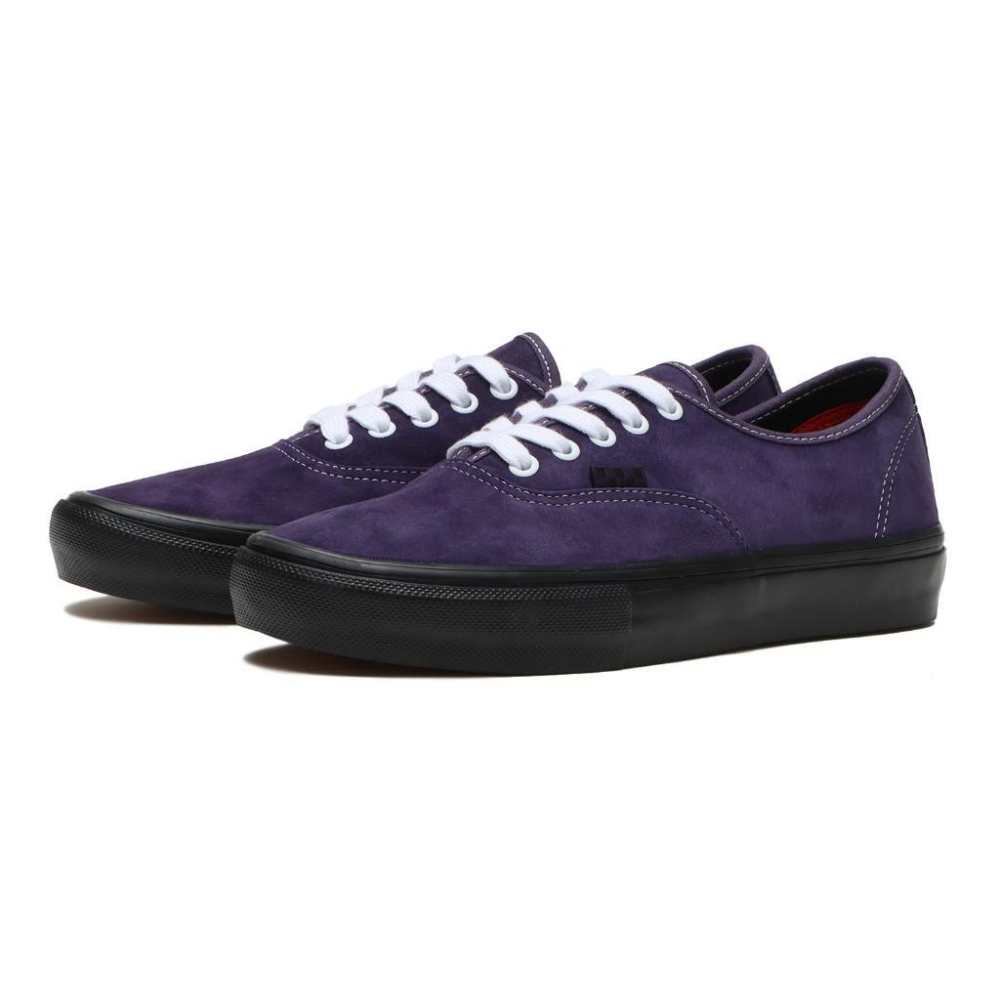 [unclev1966] 代購 Vans Skate Authentic 紫色 深紫 麂皮 單色 百搭 滑板鞋-細節圖2