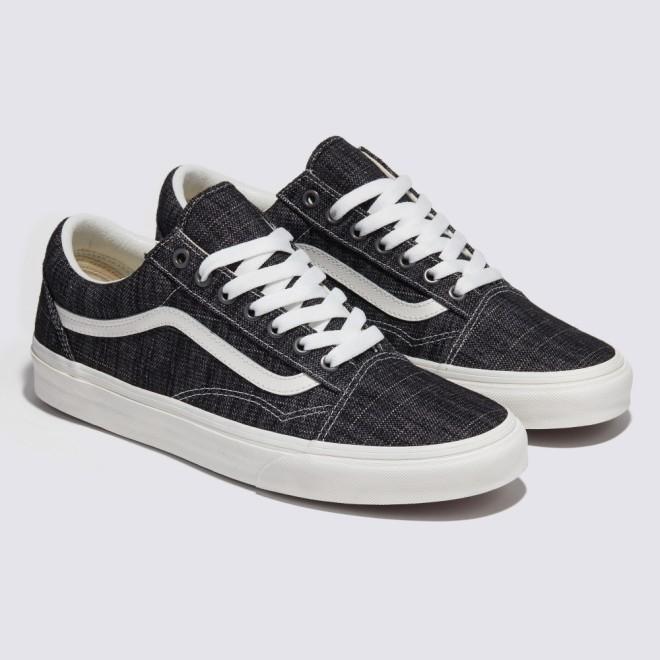 [unclev1966] Vans Classic Old Skool 水洗 鐵灰 牛仔布 簡單 休閒 百搭 滑板鞋-細節圖2