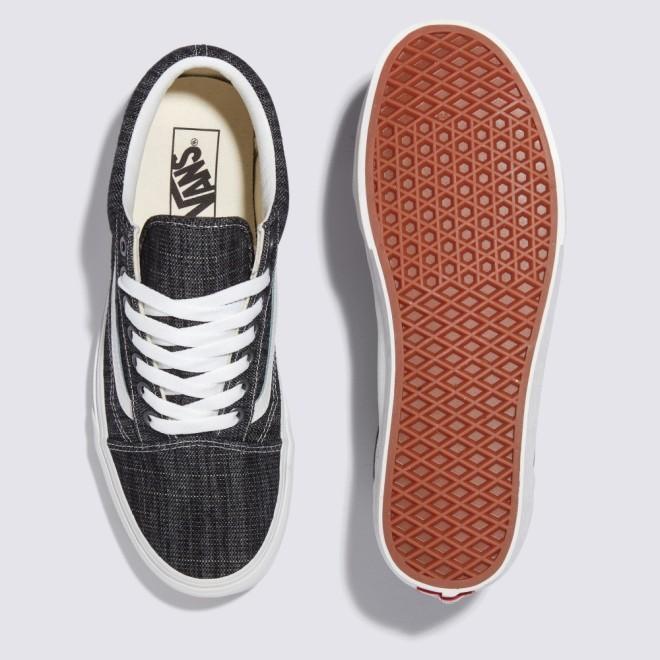 [unclev1966] Vans Classic Old Skool 水洗 鐵灰 牛仔布 簡單 休閒 百搭 滑板鞋-細節圖3