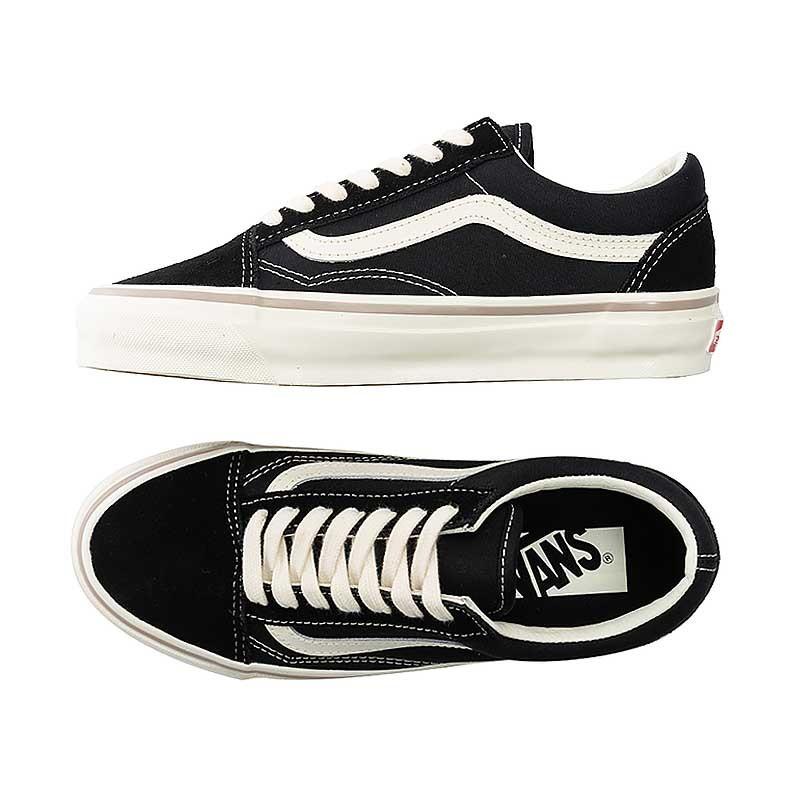 [unclev1966] Vans Classic Old Skool 36 基本款 黑白 咖啡線 百搭 滑板鞋-細節圖2