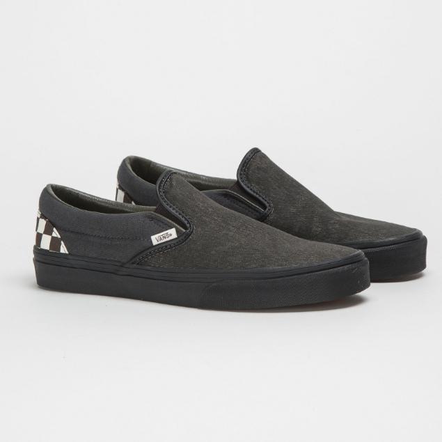 [unclev1966] Vans Authentic SLIP-ON VAINL ARCHIVE 單寧 水洗黑 懶人鞋-細節圖4