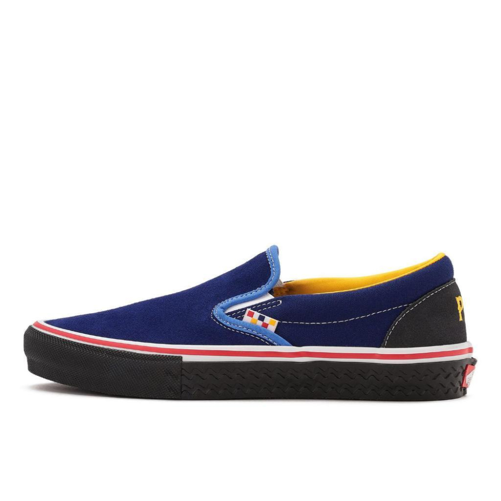 [unclev1966] Vans Skate Slip-On X Pa＇din Musa 藍黃 聯名 懶人鞋 滑板鞋-細節圖2