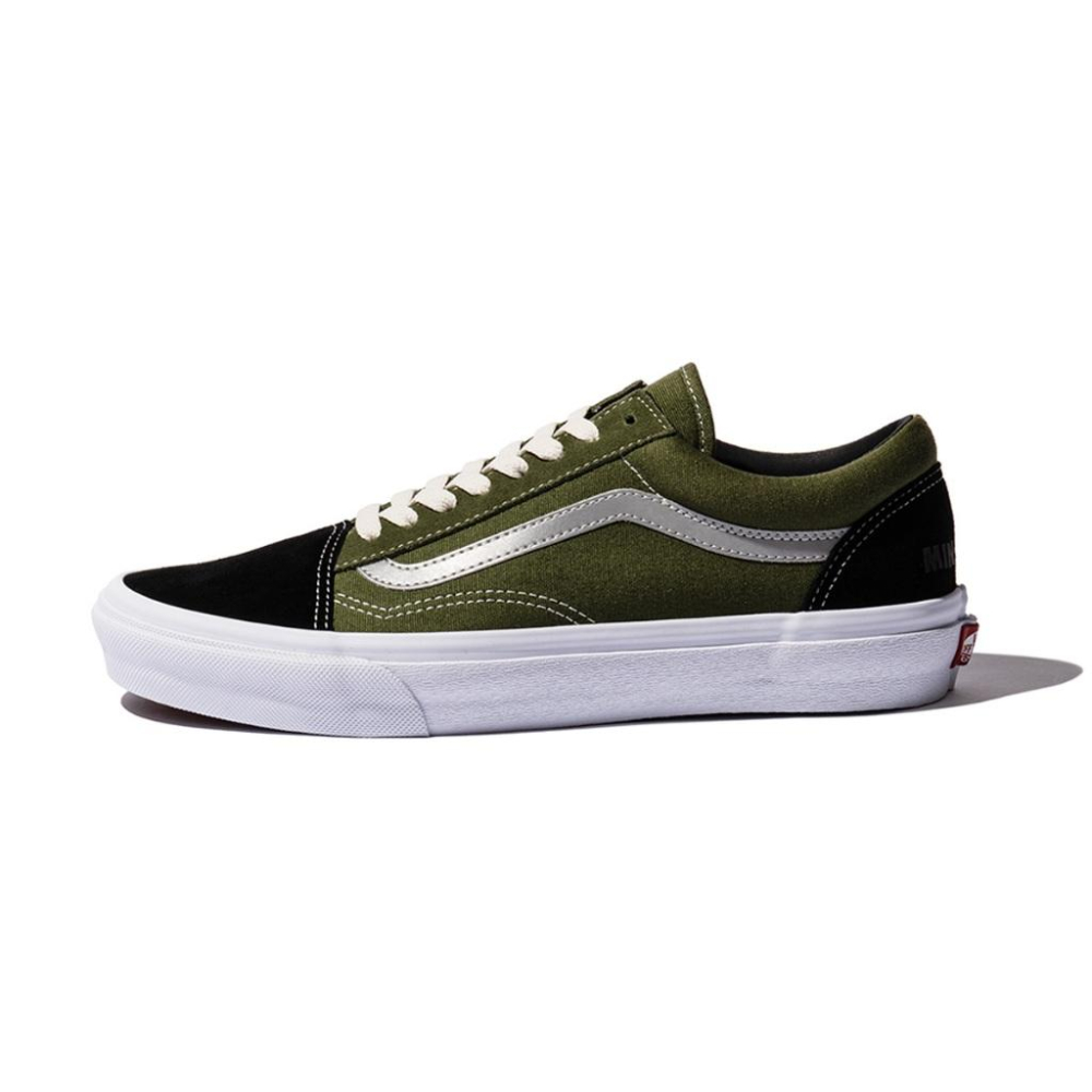 [unclev1966] 代購 Vans Old Skool x MIN-NANO 軍綠 拼接 工裝 軍裝 聯名 滑板鞋-細節圖2