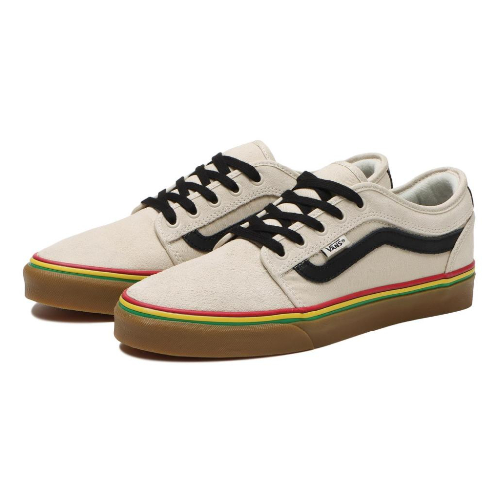 [unclev1966] Vans Skate Chukka Low SIDESTRIPE 米白 彩虹 焦糖 滑板鞋-細節圖2