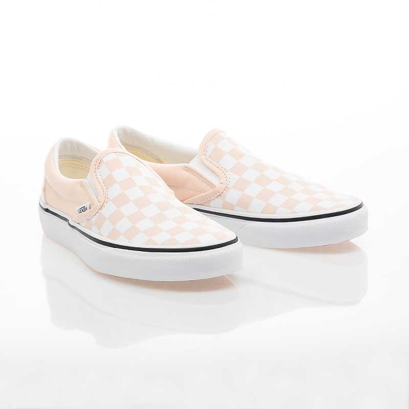 [unclev1966] Vans Slip-On 亮粉 淺粉 棋盤格 滑板鞋 懶人鞋 女生限定-細節圖2