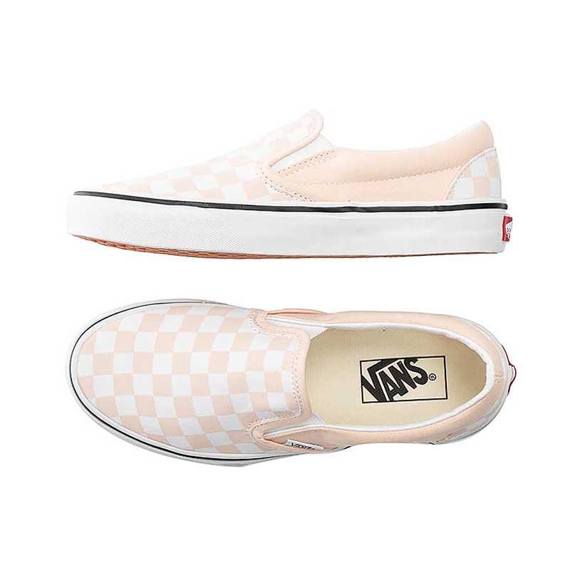 [unclev1966] Vans Slip-On 亮粉 淺粉 棋盤格 滑板鞋 懶人鞋 女生限定-細節圖3