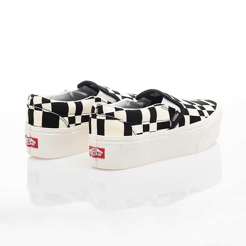 [unclev1966] Vans Slip-On Stackform 黑白方格 棋盤格 厚底 增高 懶人鞋-細節圖4