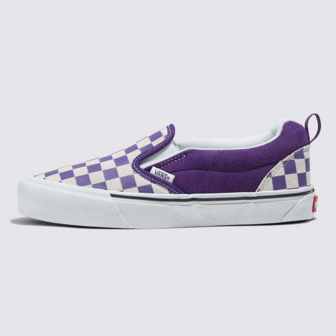 [unclev1966] Vans Knu Slip-on 紫色 紫羅蘭 棋盤格 懶人鞋 麵包鞋 日系 滑板鞋-細節圖2