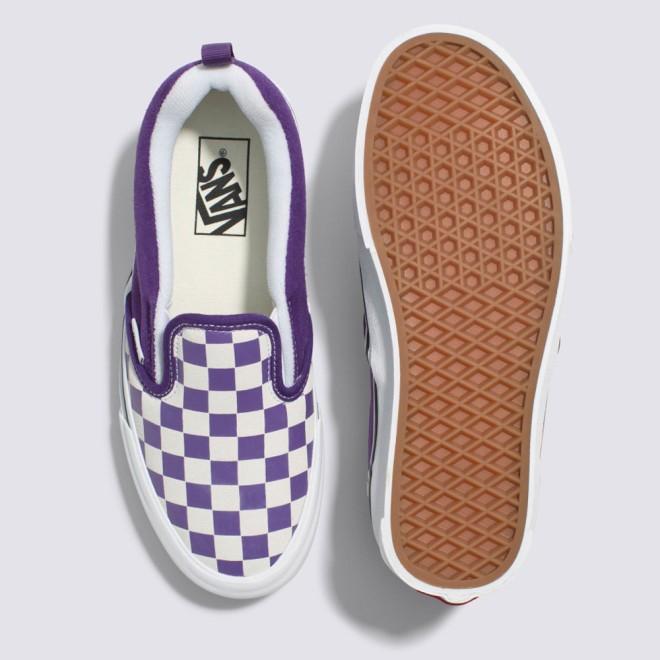 [unclev1966] Vans Knu Slip-on 紫色 紫羅蘭 棋盤格 懶人鞋 麵包鞋 日系 滑板鞋-細節圖4