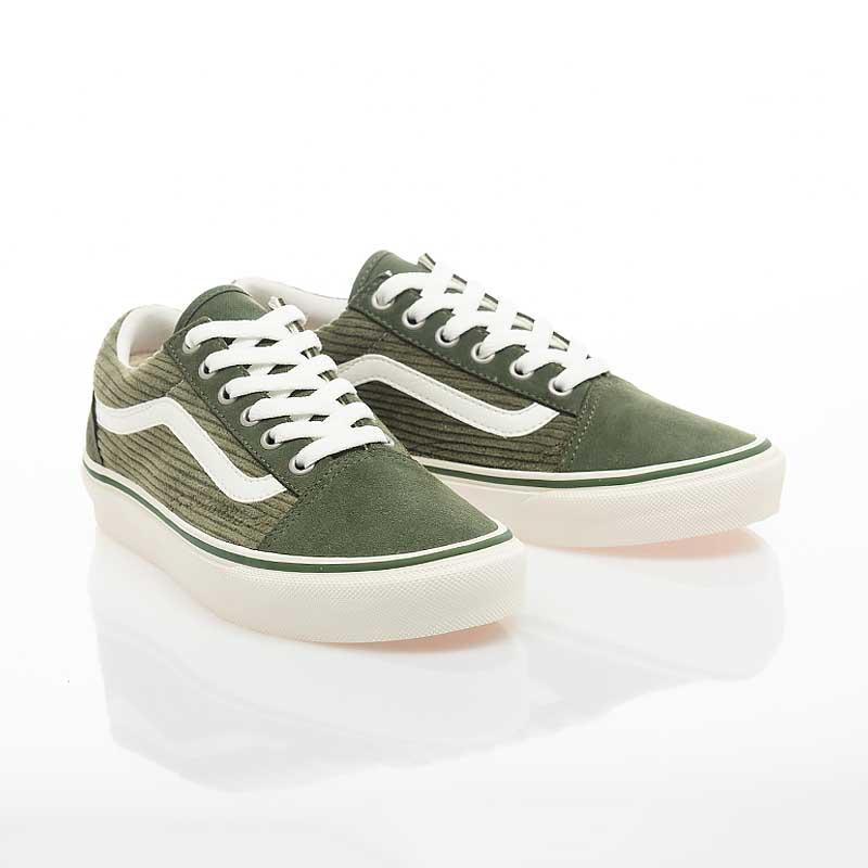 [unclev1966] Vans Old Skool Jp 日線 燈心絨 軍綠色 麂皮 百搭 滑板鞋-細節圖2