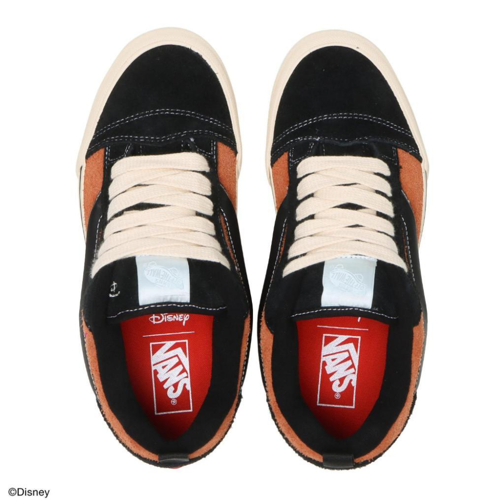 [unclev1966] Vans Knu Skool X Disney 迪士尼 聯名 100周年 橘紅色 麵包鞋-細節圖4