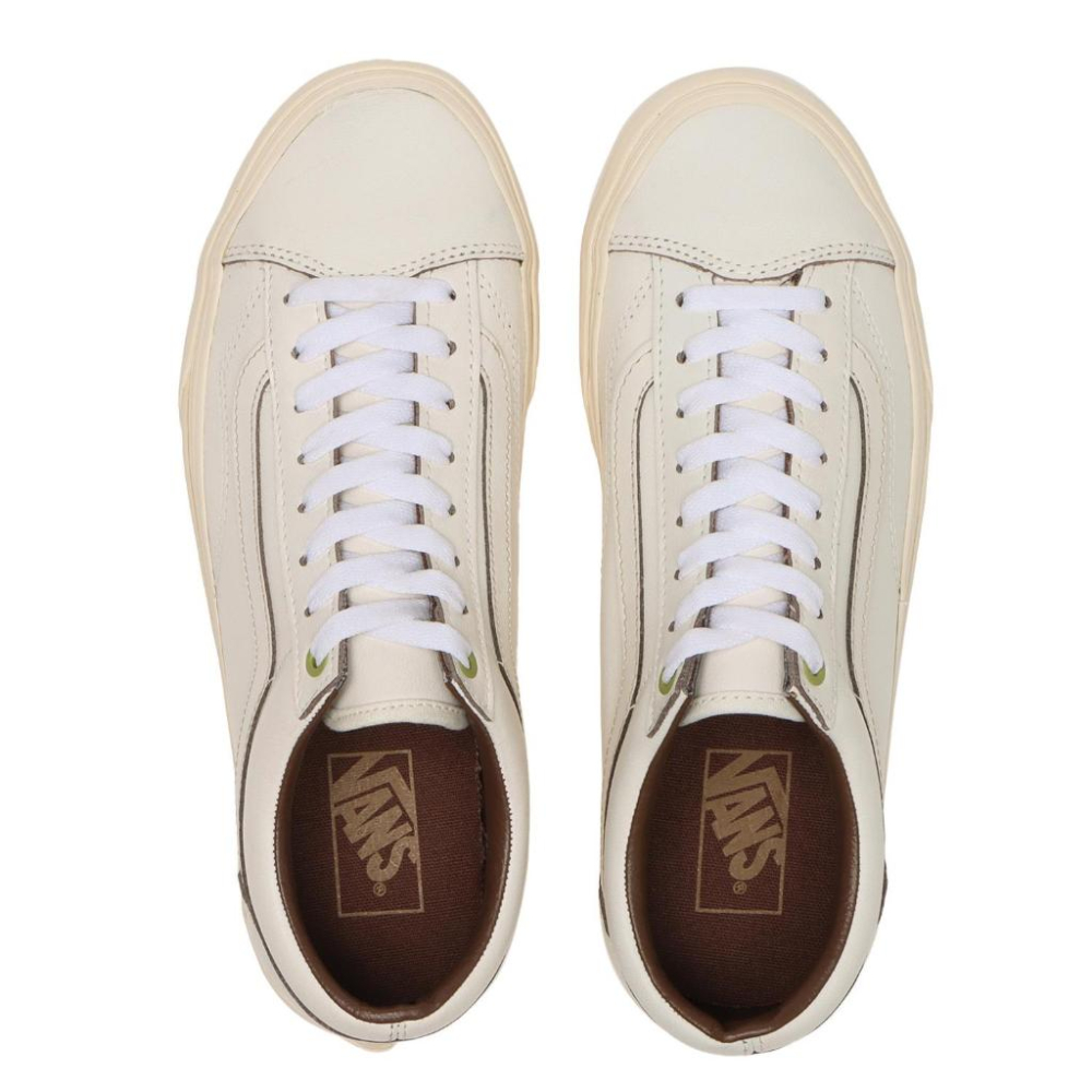 [unclev1966] 代購 Vans Style 36 City 上海城市系列 小籠包 皮革 白色 仿舊 滑板鞋-細節圖6