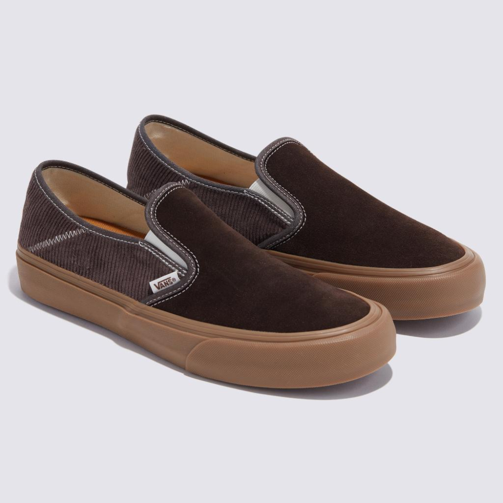 [unclev1966] 代購 Vans Slip-on VR3 SF 咖啡 褐色 燈心絨 秋冬 百搭 休閒 懶人鞋-細節圖2