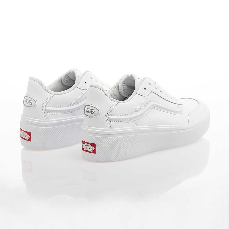 [unclev1966] Vans ISSAC JAPAN 日線 皮革 全白 小白鞋 增高 超百搭款 滑板鞋-細節圖4