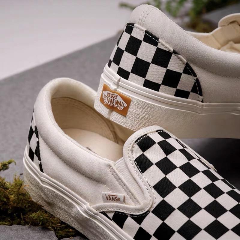 [unclev1966] Vans Slip-on Eco Theory Vr3 環保 棋盤格 黑白格 輕量 百搭懶人鞋-細節圖2