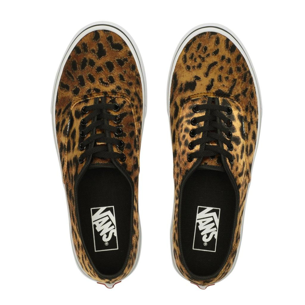 [unclev1966] Vans Authentic  JP 日線 黃豹紋 斑點 動物紋 絨毛 麂皮 滑板鞋 男女款-細節圖3